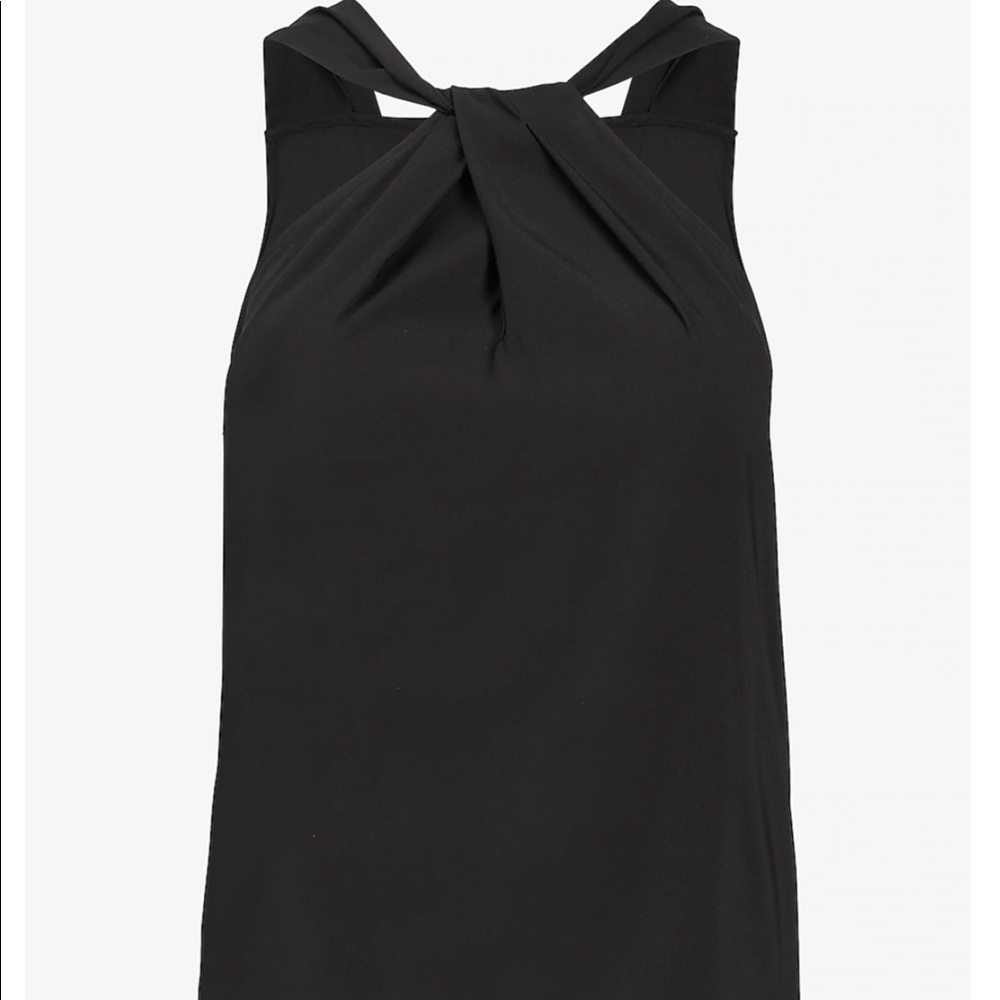 NWT Black Express Twist Front Top - Size Xs